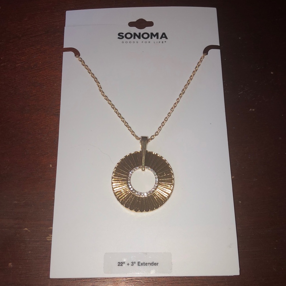Sonoma Good For Life 22 inch + 3” extender Casual Glam Golden Round Necklace